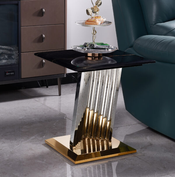 Shakespeare Silver/Black End Table