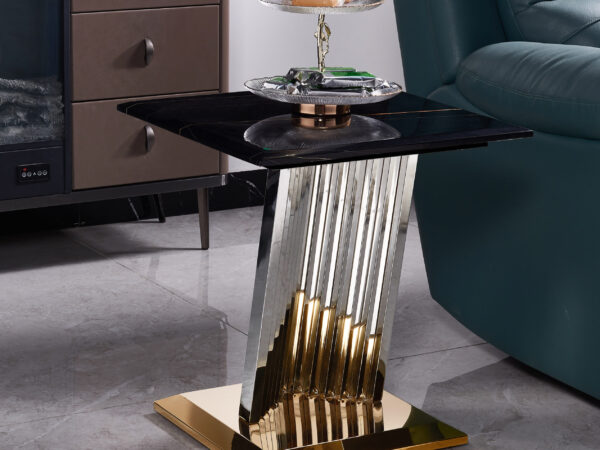 Shakespeare Silver/Black End Table