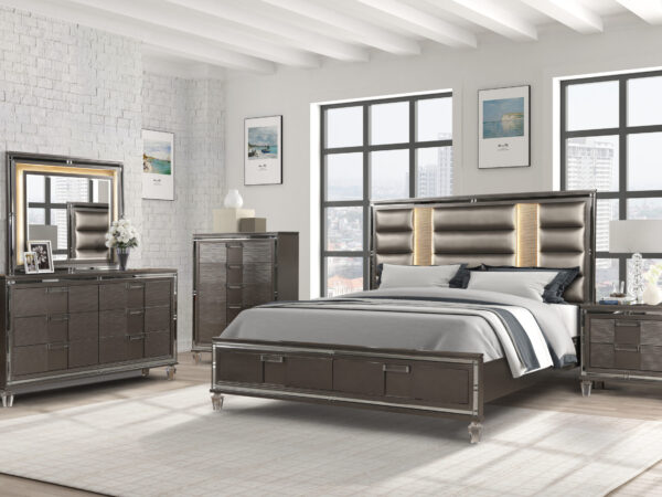 Zara Charcoal King 4 Piece Set