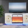 Santiago White TV Stand