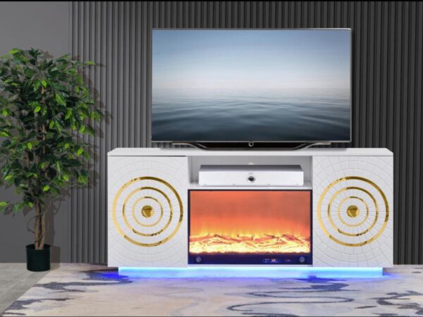 Santiago White TV Stand