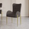 Mulan Gray & Gold Dining Chair