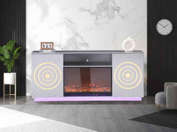 Santiago Silver TV Stand