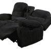 Flint Black Loveseat