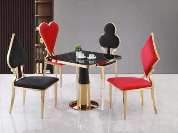 Spade 5 PC Set
4 Dining Chairs