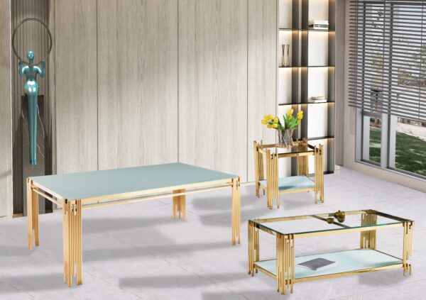 Columbus Gold/White Coffee Table