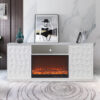 Salvador White TV Stand