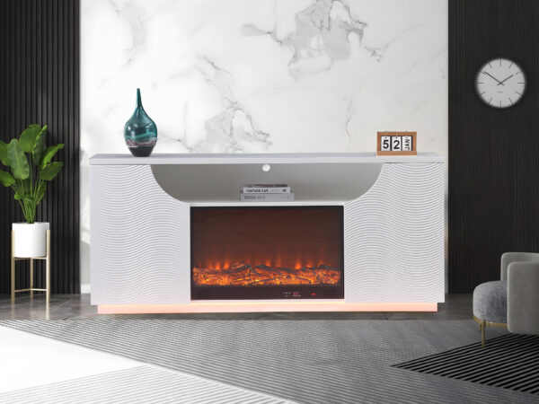 Rosario White TV Stand