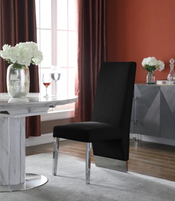 Cinderella Black & Silver Dining Chair