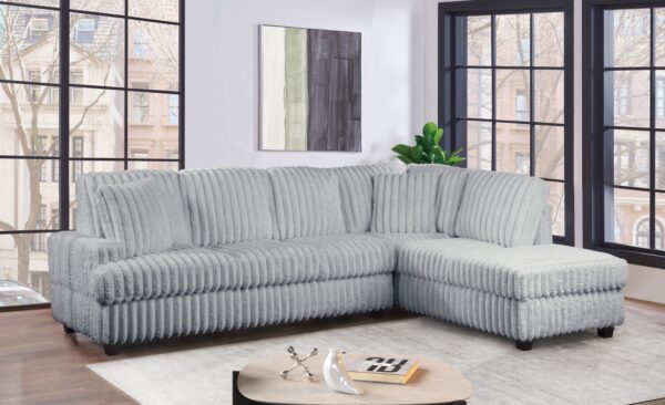 Lisbon Gray
2-Pc Sectional Reversible Chaise