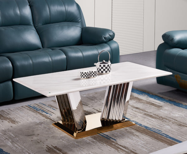 Shakespeare Silver/White Coffee Table