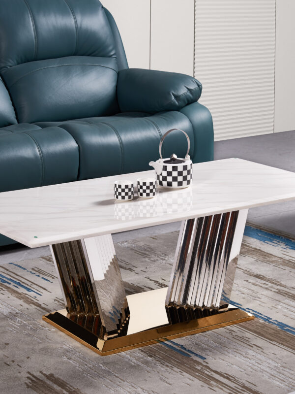 Shakespeare Silver/White Coffee Table
