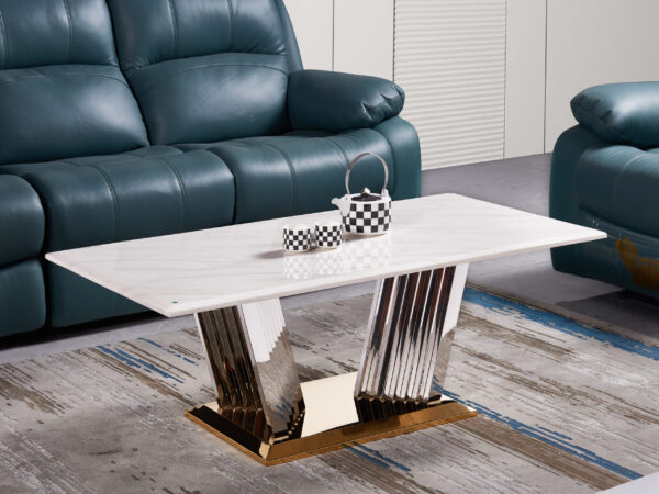 Shakespeare Silver/White Coffee Table