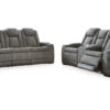 Arcadia Gray Sofa + Loveseat Set