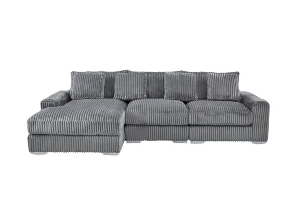 London Gray 3 Piece Sectional LAF Chaise
3-Pc RAF Sectional Right Chaise