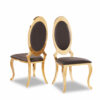 Olaf Gray & Gold Dining Chair