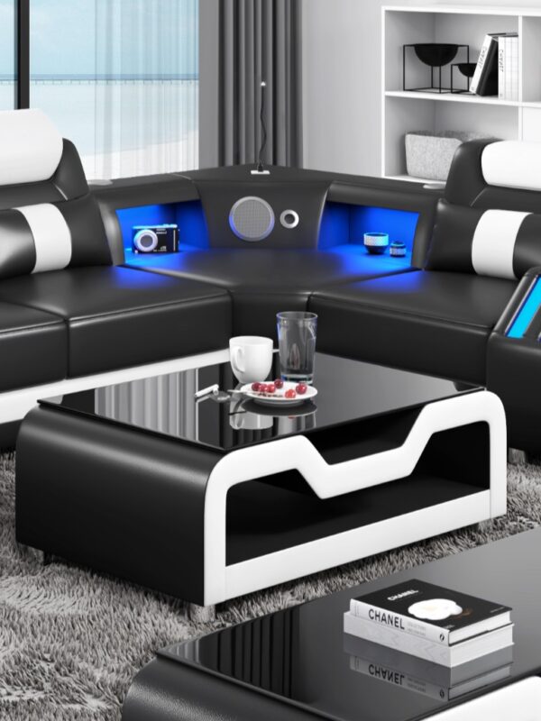 Nevada Black & White Coffee Table