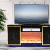 Cali Black TV Stand