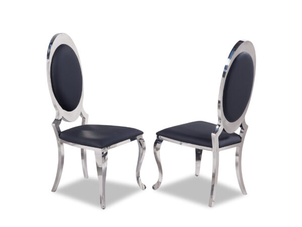 Olaf Black & Silver Dining Chair