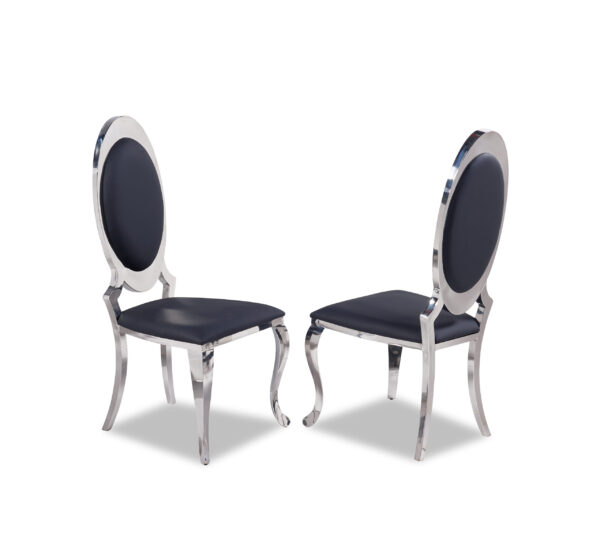 Olaf Black & Silver Dining Chair