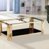 Columbus Gold/Black Coffee Table