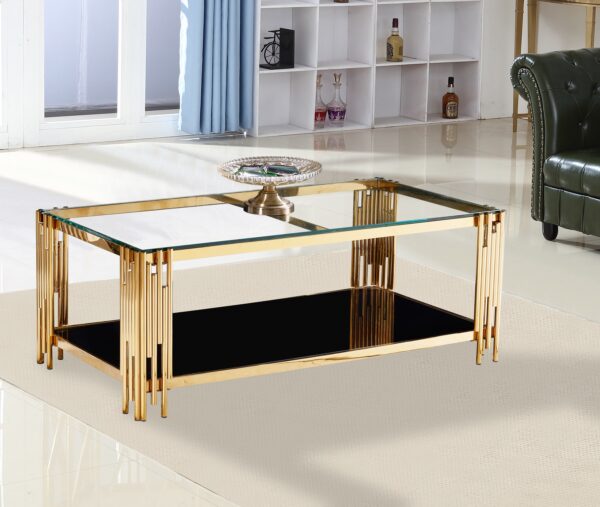 Columbus Gold/Black Coffee Table