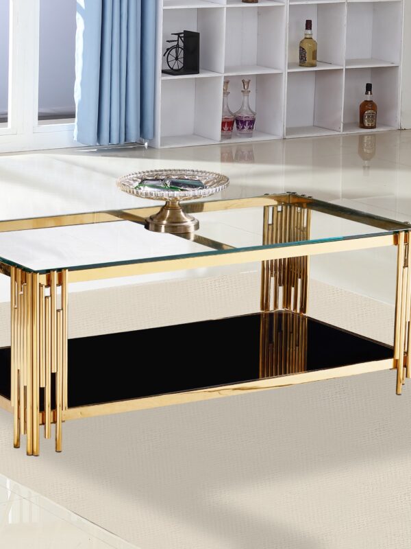 Columbus Gold/Black Coffee Table