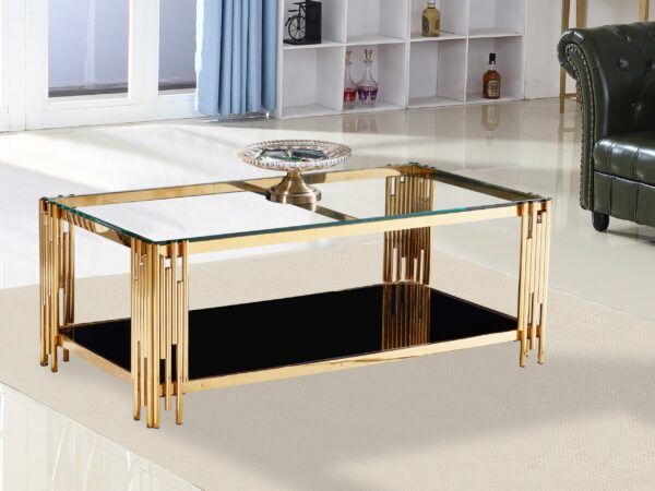 Columbus Gold/Black Coffee Table