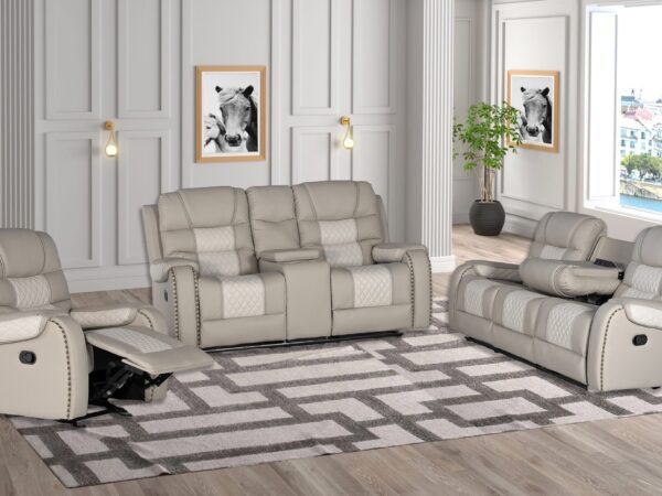 South Sarasota Gray/Ice Sofa + Loveseat Set