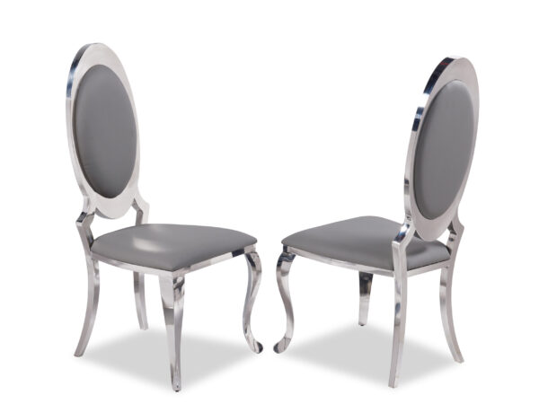 Olaf Gray & Silver Dining Chair