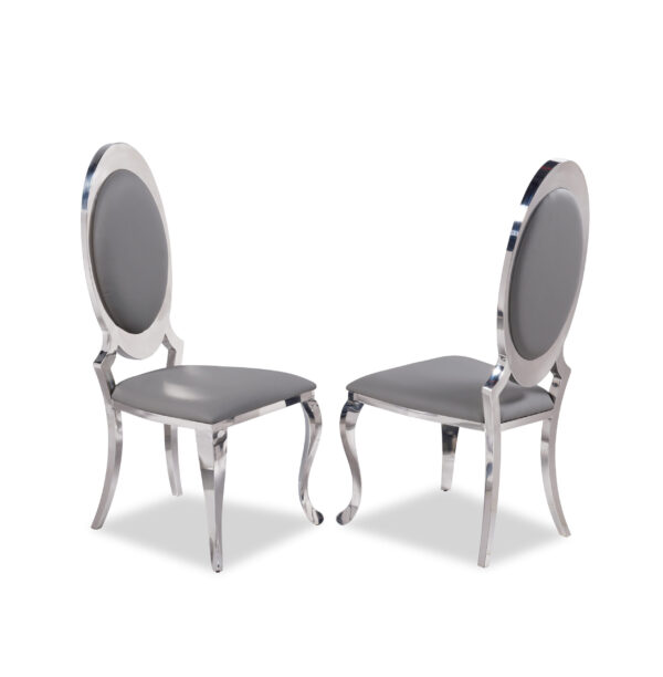 Olaf Gray & Silver Dining Chair