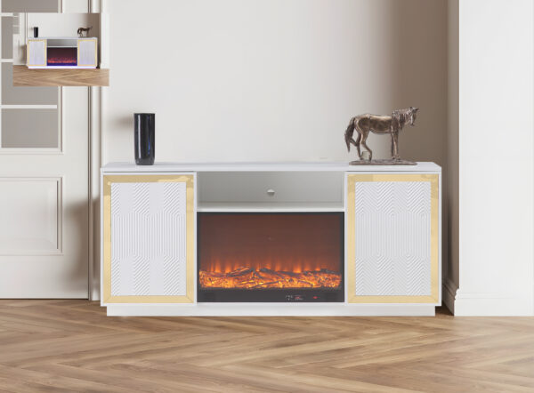 Quito White TV Stand