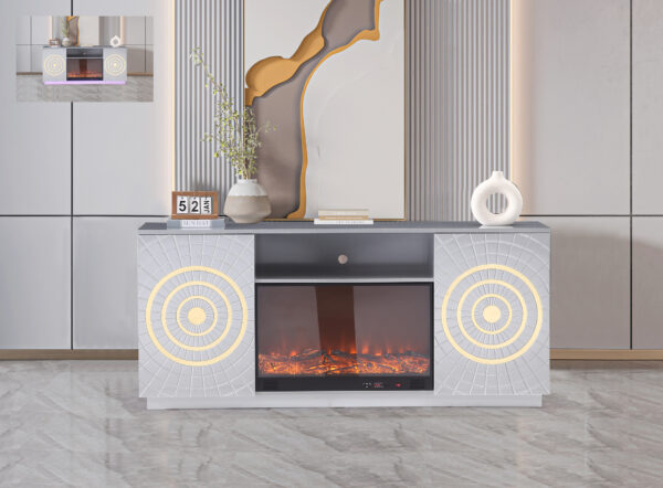Santiago Silver TV Stand
