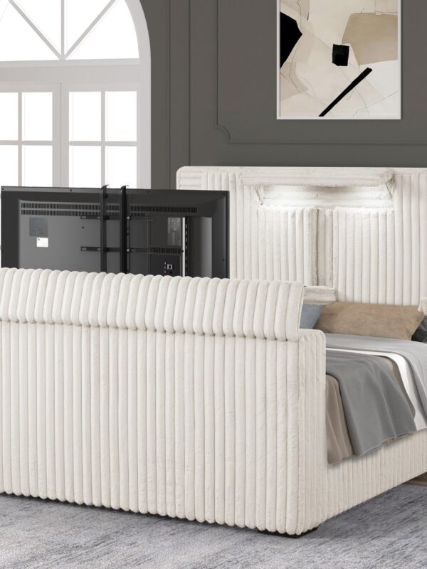 Destiny TV Bed White