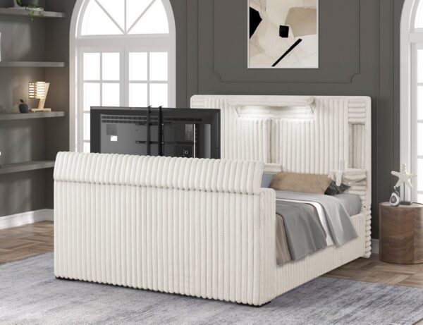 Destiny TV Bed White