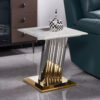 Shakespeare Silver/White End Table