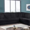 Lisbon Black
2-Pc Sectional Reversible Chaise