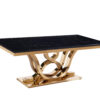 Da Vinci Gold/Black Dining Table