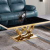 Da Vinci Gold/Black Coffee Table