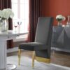 Cinderella Gray & Gold Dining Chair