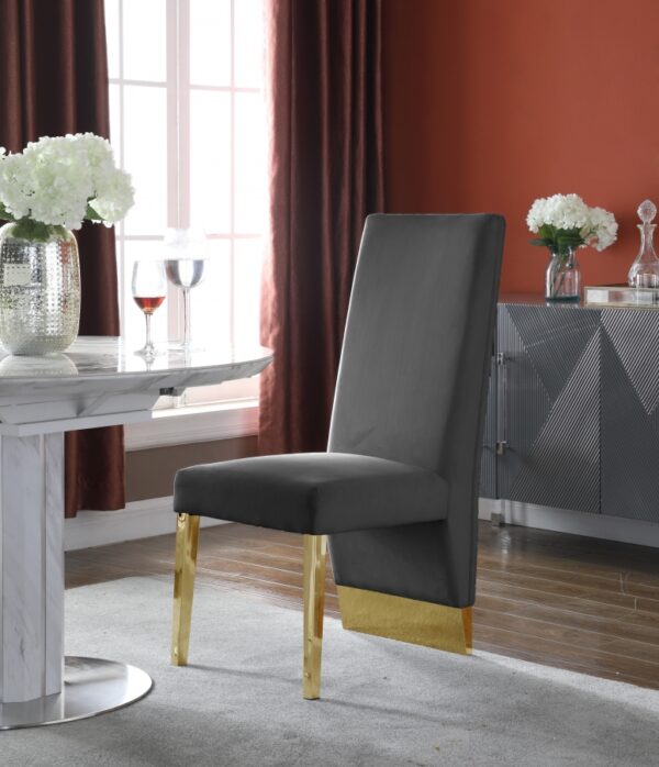 Cinderella Gray & Gold Dining Chair