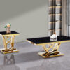 Da Vinci Gold/Black End Table