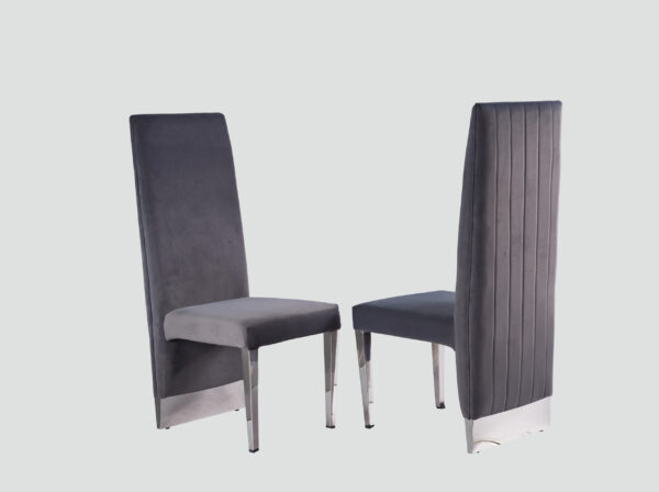 Cinderella Gray & Silver Dining Chair