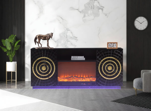 Santiago Black TV Stand
