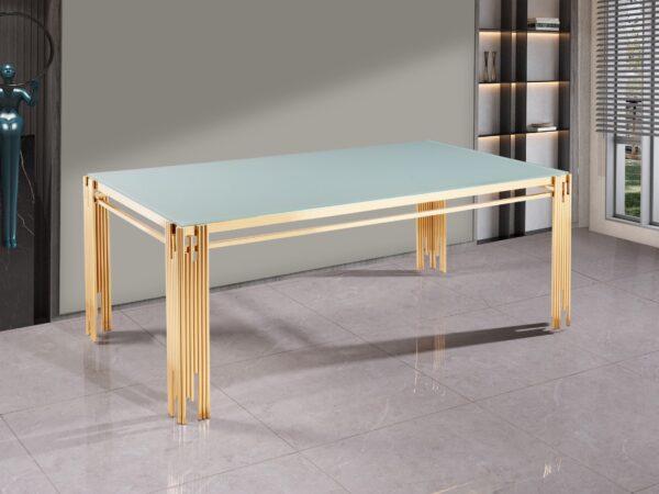 Columbus Gold/White Dining Table