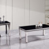 Gandhi Silver/Black End Table