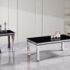Gandhi Silver/Black End Table