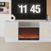 Santiago White TV Stand