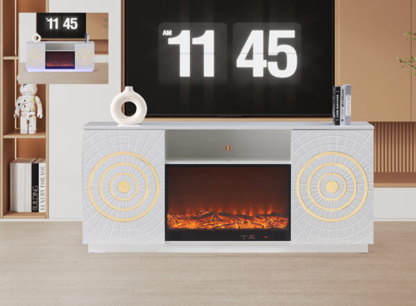 Santiago White TV Stand