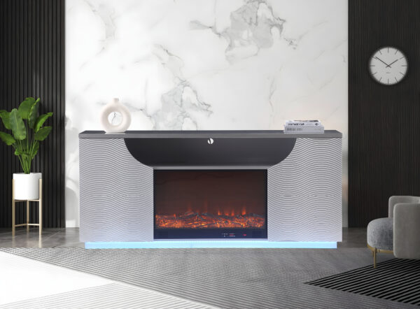 Rosario Silver TV Stand